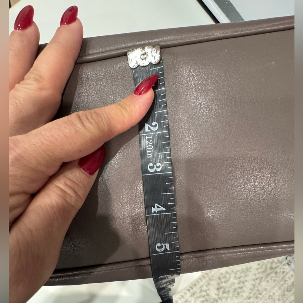 Prada Gray Satchel with Gold Accents - Picture 16 of 17